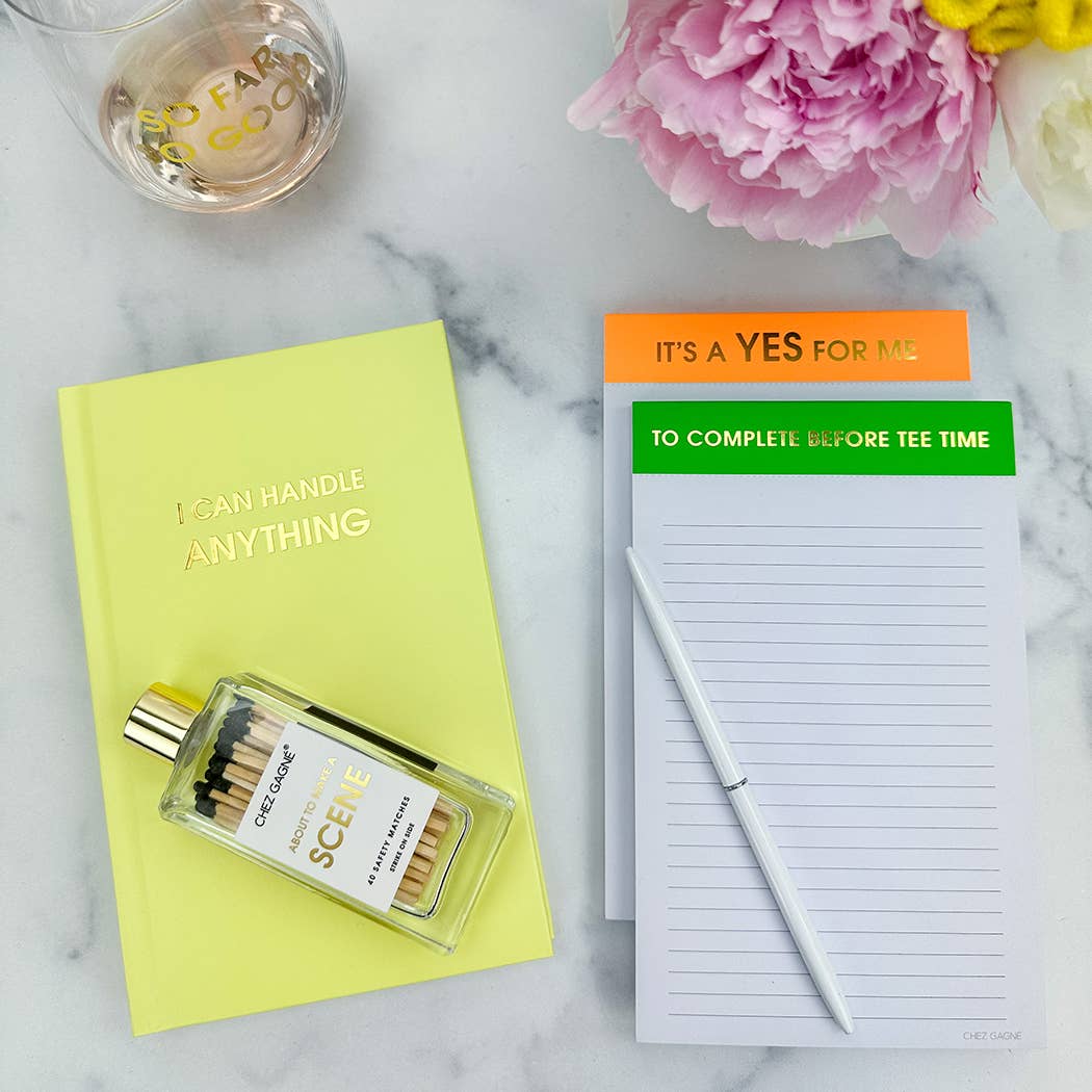 So Far So Good - Gold Foil Stemless Wine Glass