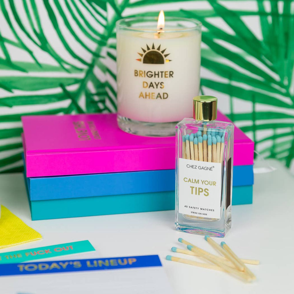 Calm Your Tips - Glass Bottle Safety Matches