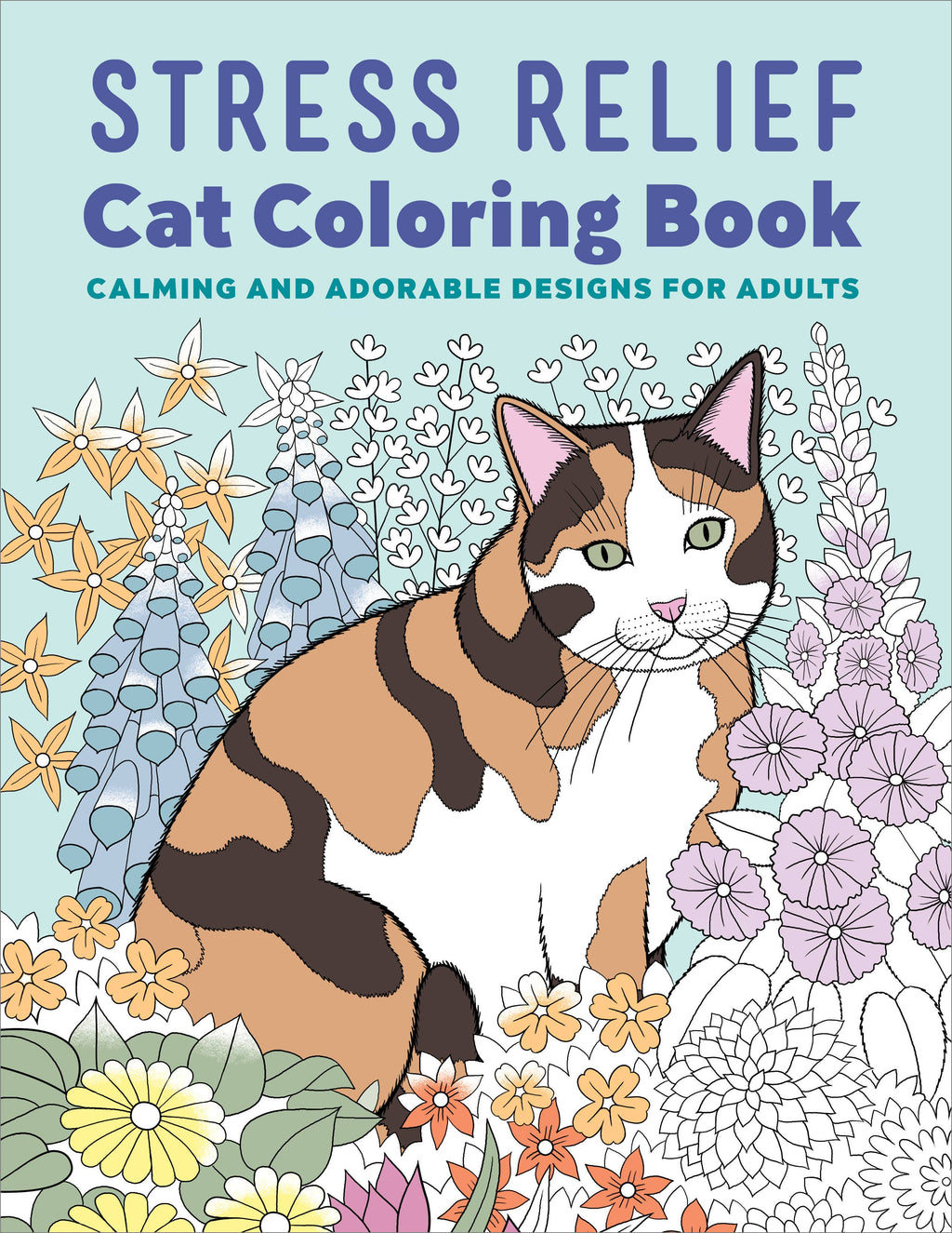 Stress Relief Cat Coloring Book