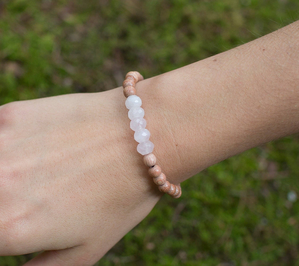 Rose Quartz Be Your Own Hero Bracelet to Be Love - BYOHRQ