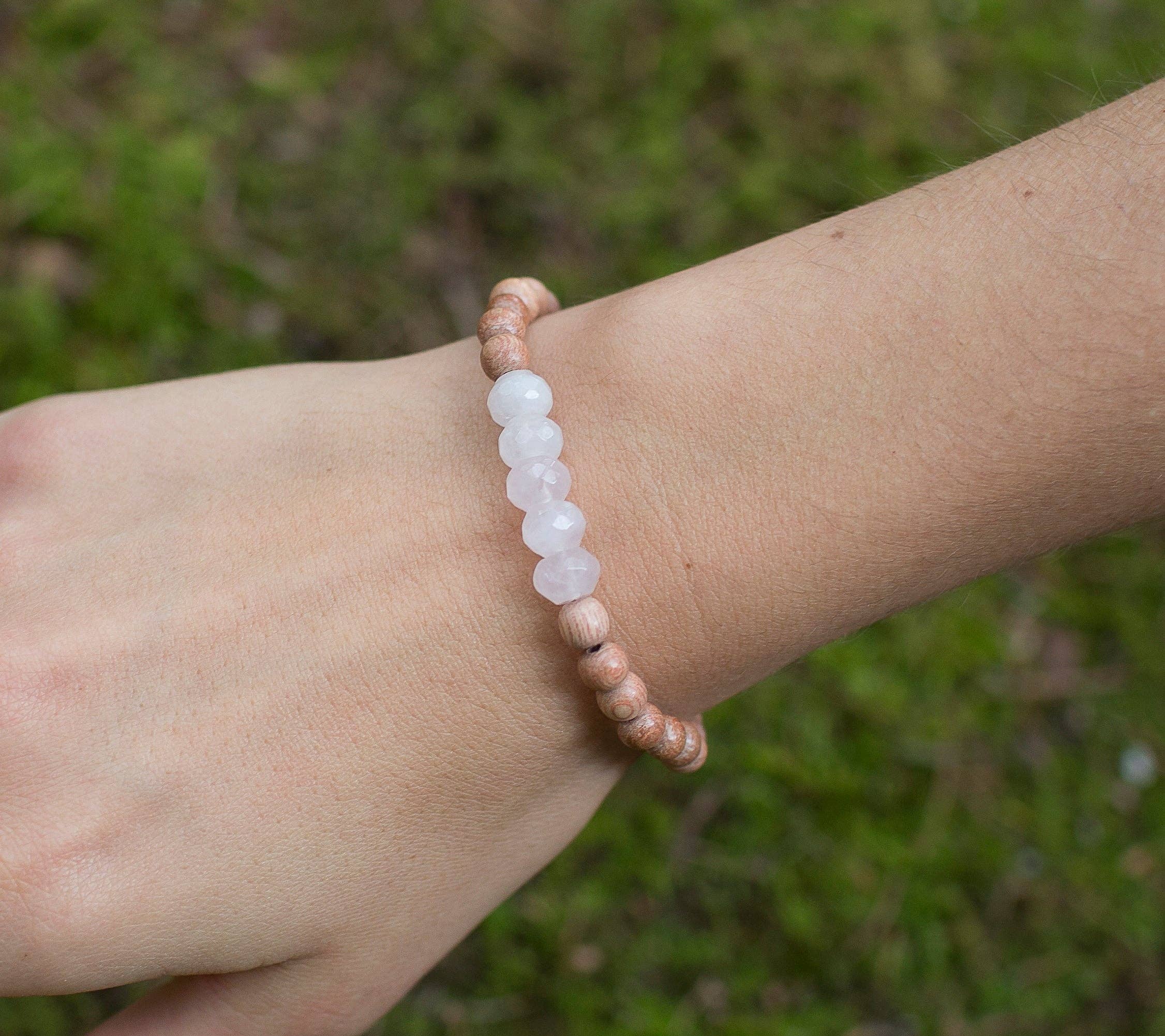 Rose Quartz Be Your Own Hero Bracelet to Be Love - BYOHRQ