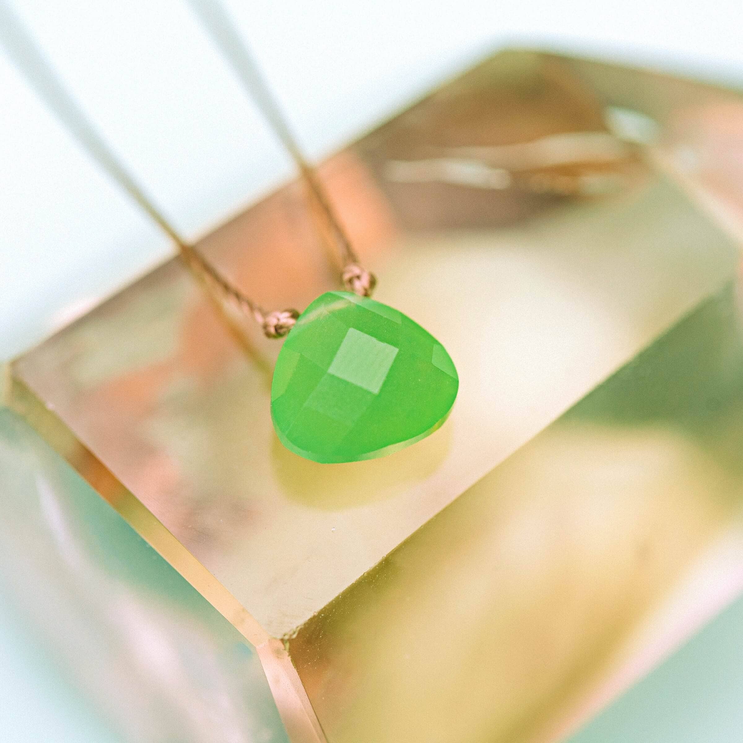 Jade Green Soul Shine Necklace for Embrace the Journey