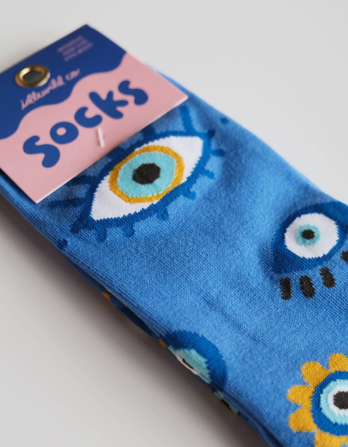 Women's Crew Socks, 100% Cotton | Evil Eye