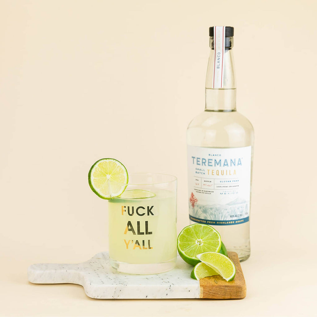 Fuck All Y'all Rocks Glass