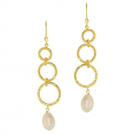 Chain Pearl Drop Earring