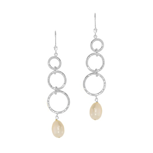 Chain Pearl Drop Earring