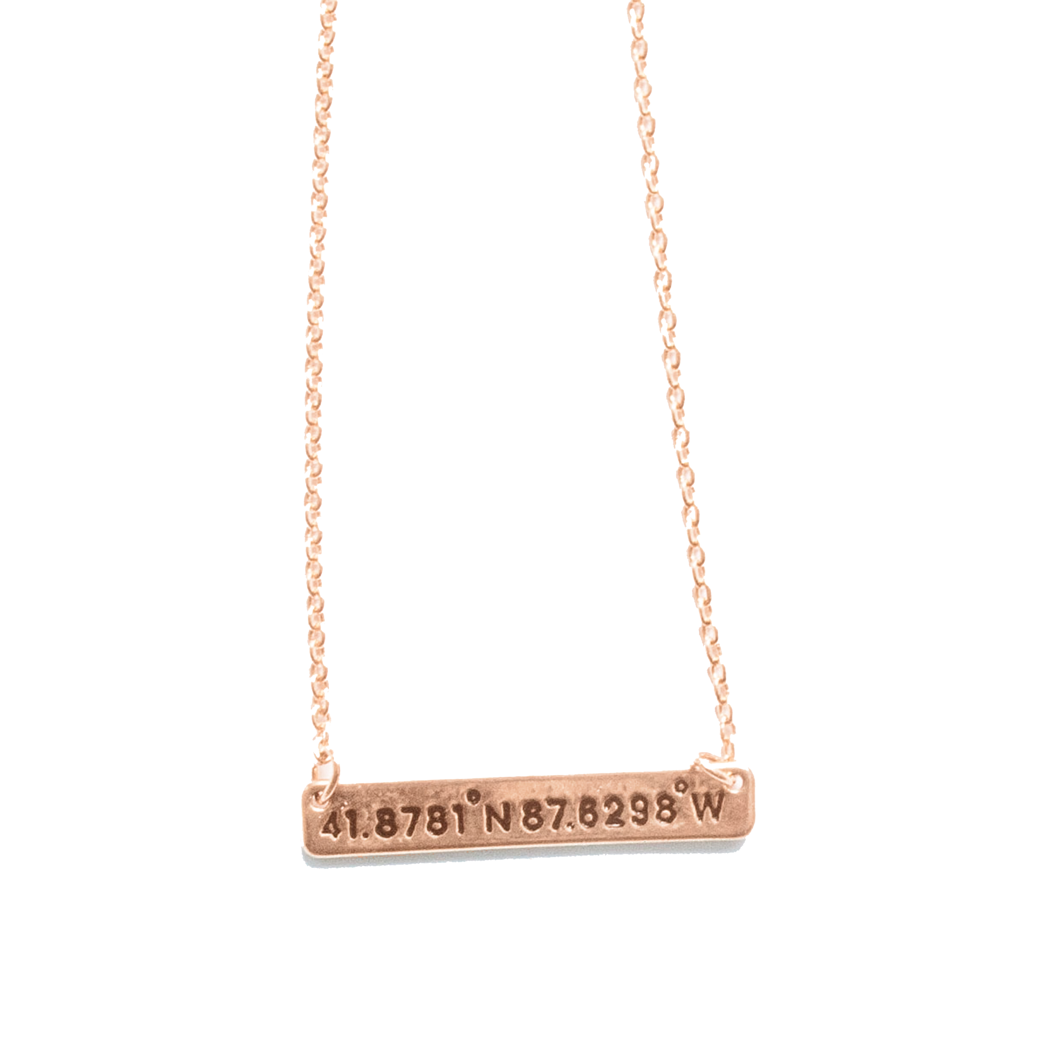 Chicago Coordinates Necklace