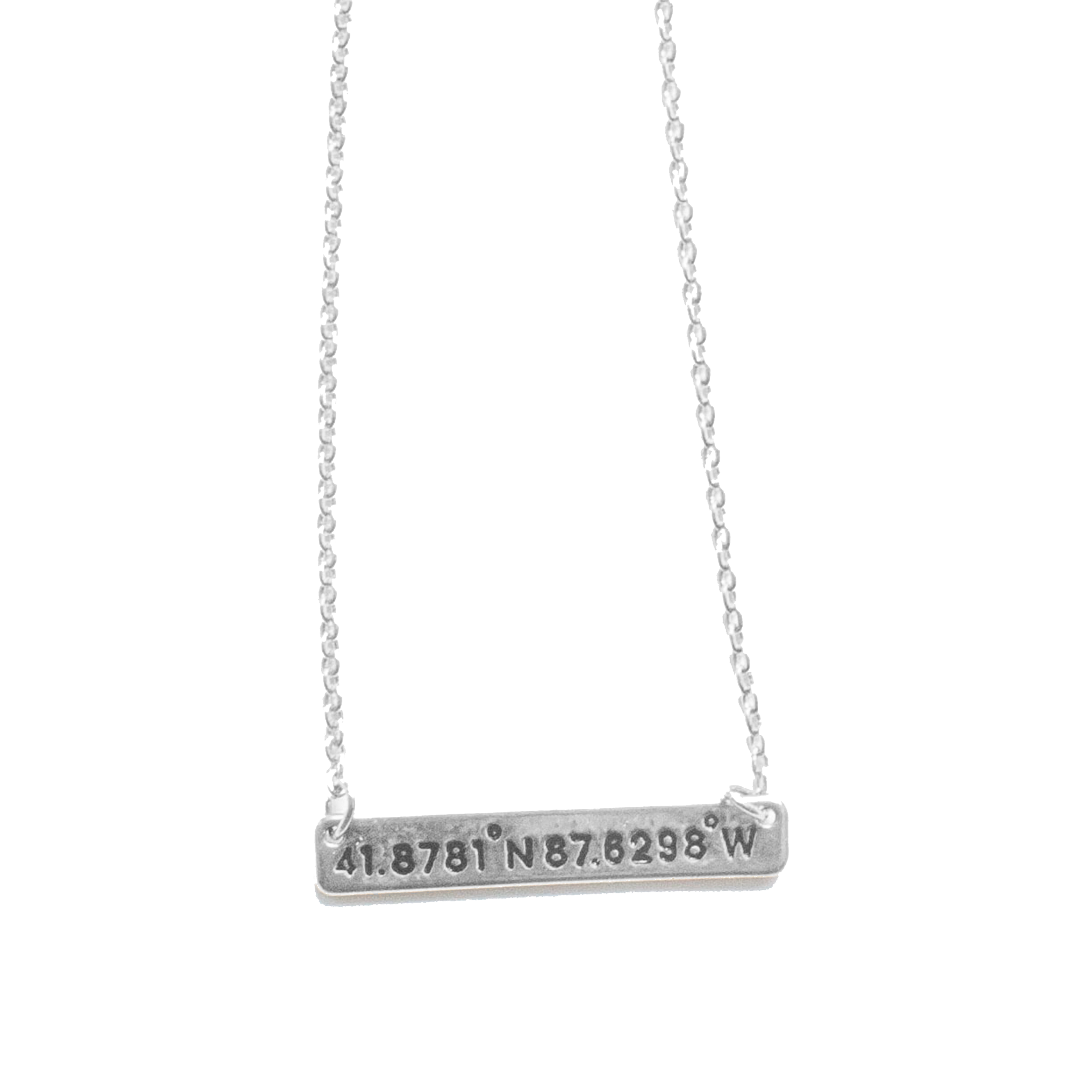 Chicago Coordinates Necklace