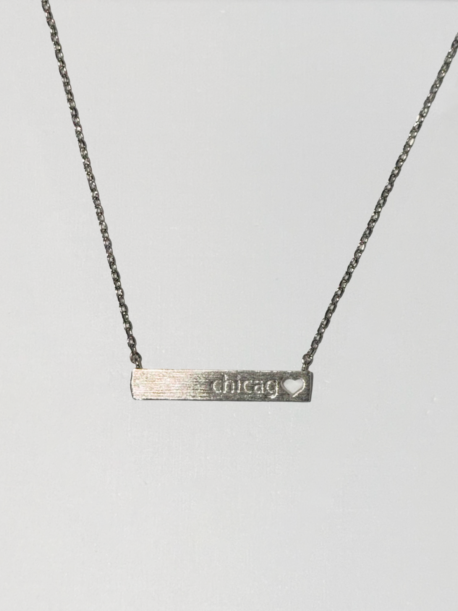 Chicago Heart Necklace