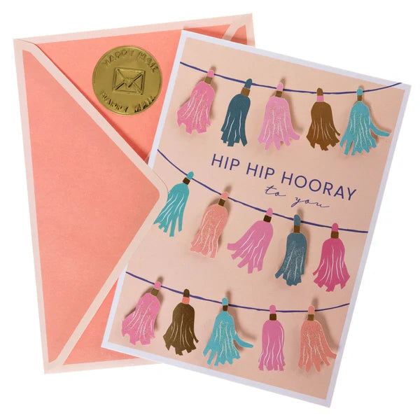 Colorful Tassels Handmade Card
