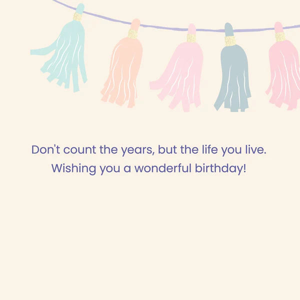 Colorful Tassels Handmade Card