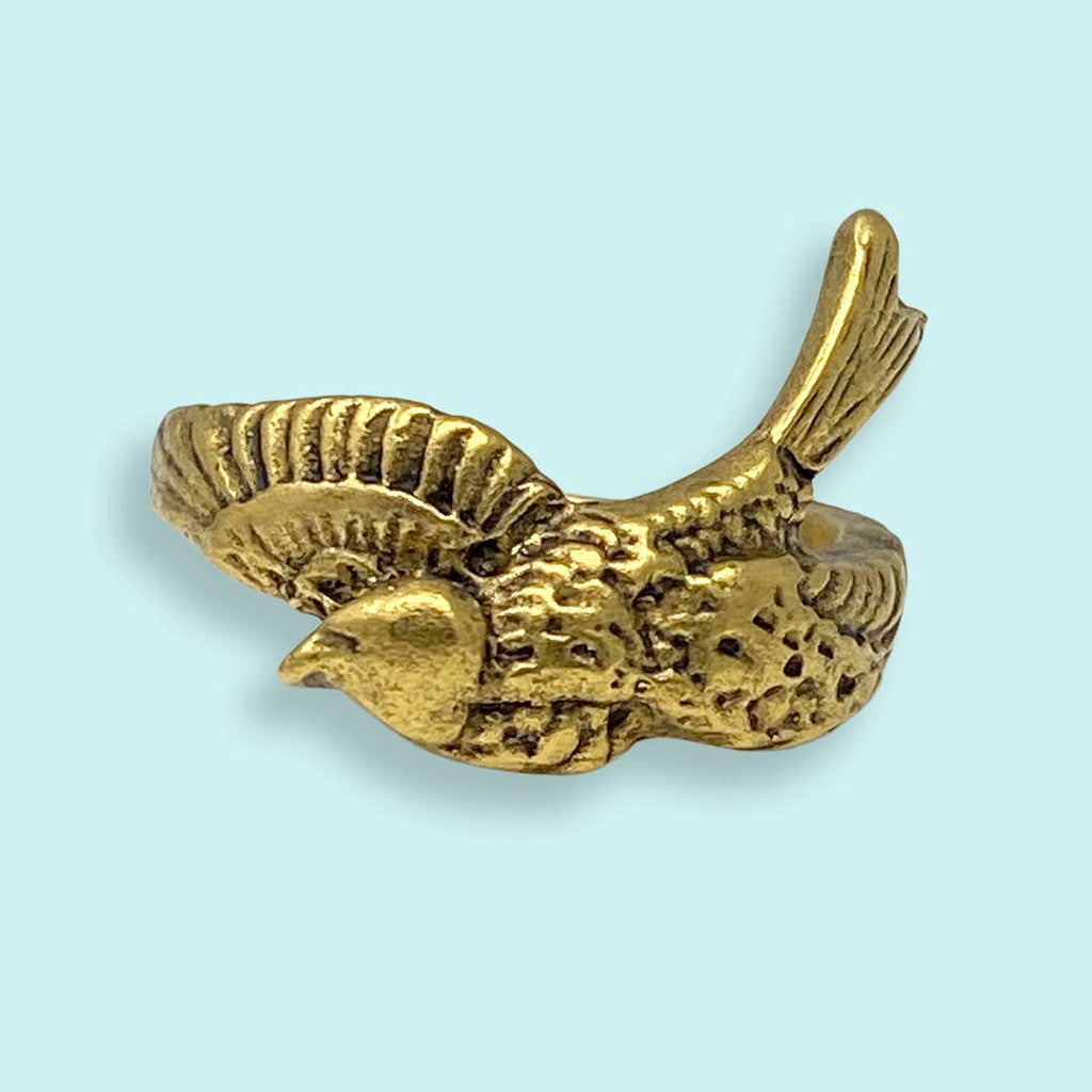 Gold Sparrow Bird Ring