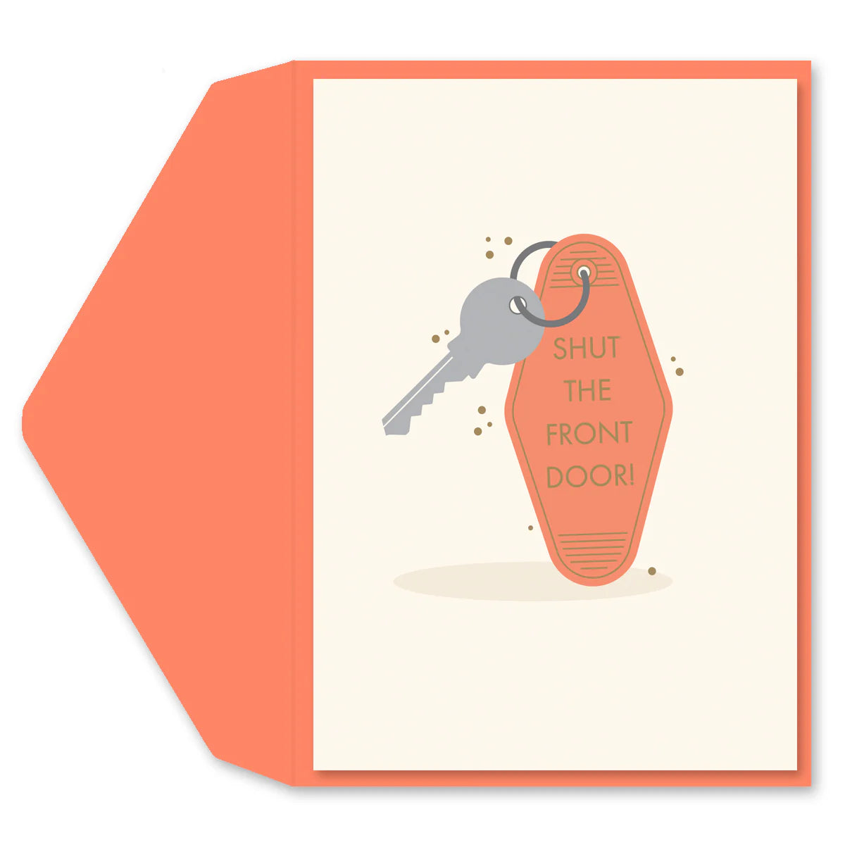 Keychain housewarming card