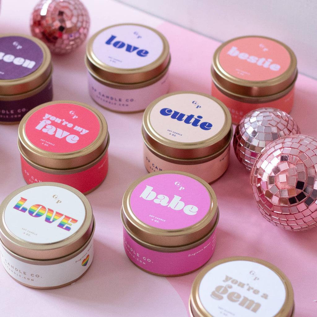 Cutie Just Because 4 oz. Candle Tin