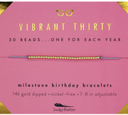 Milestone Birthday Bracelet - GOLD - Thirty