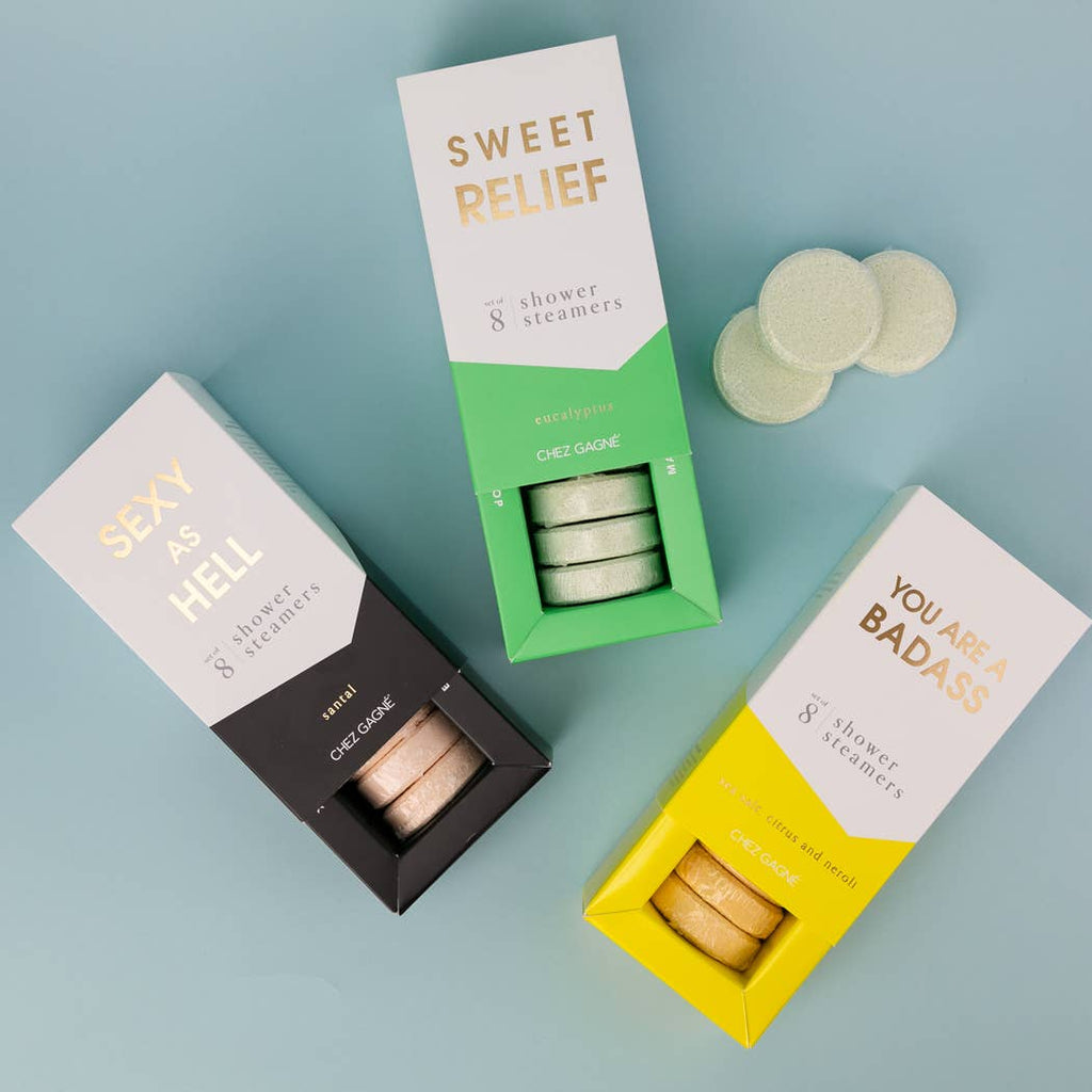 Sweet Relief - Aromatherapy Shower Steamers - Eucalyptus - Set of 8