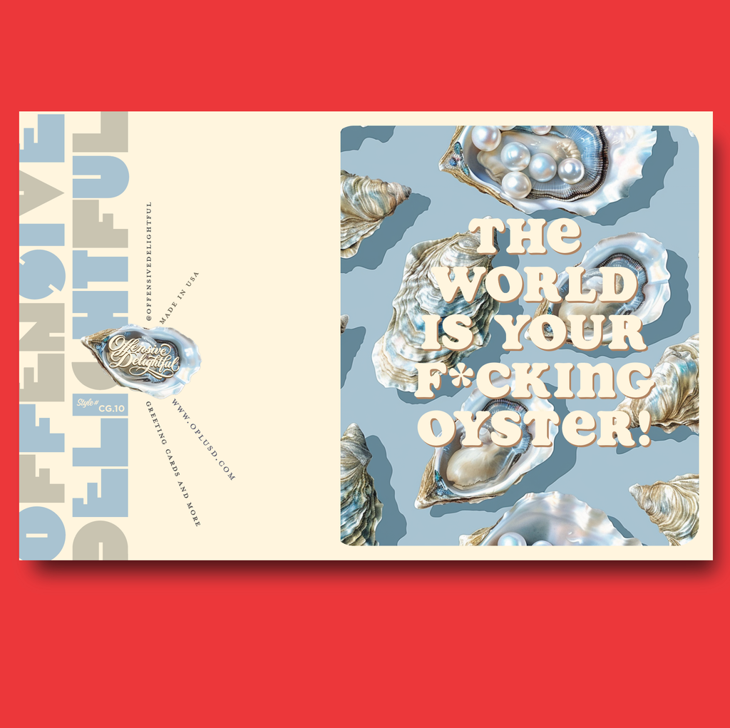 OYSTER WORLD Greeting Card