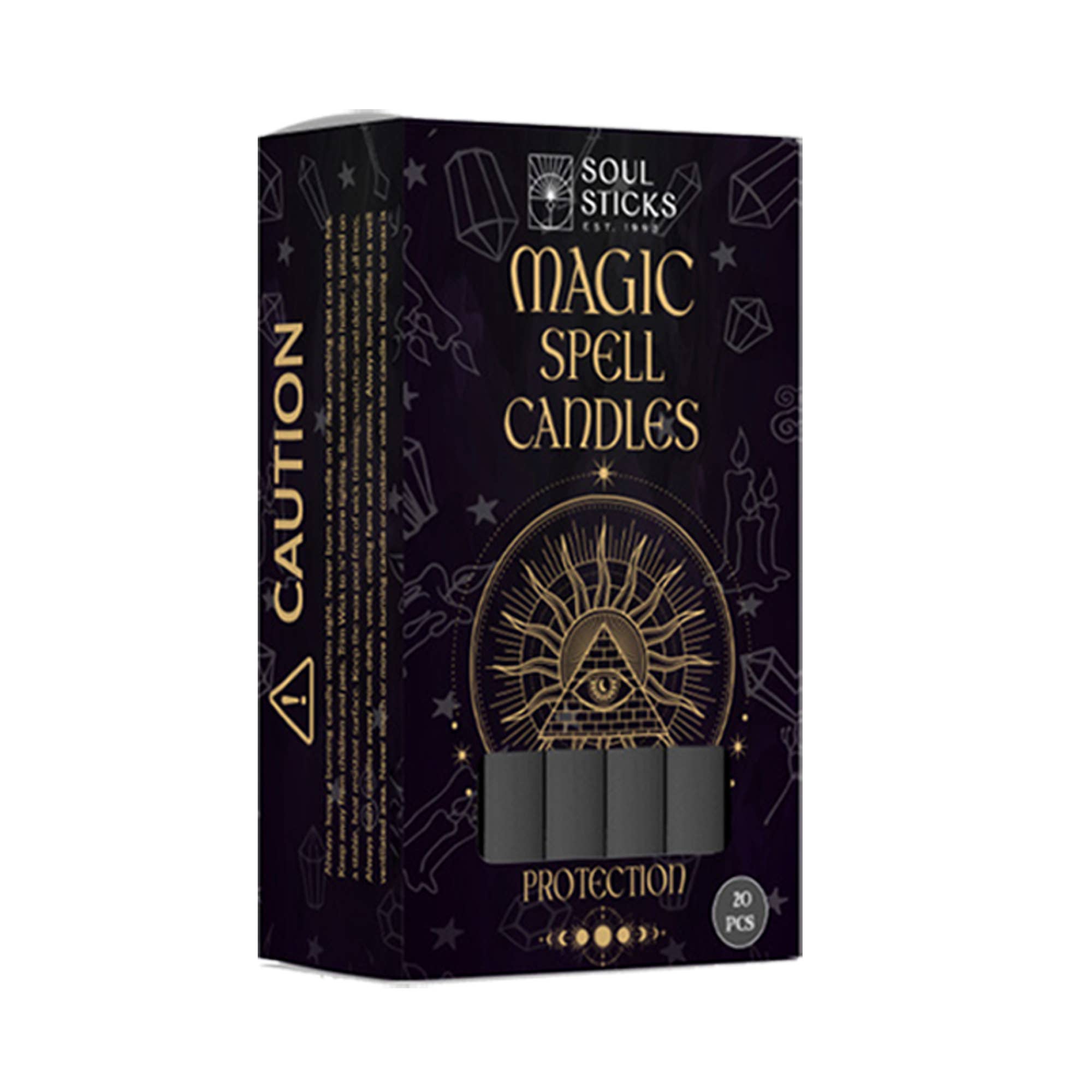 Magic Spell Candles - Soul Sticks Protection (20)