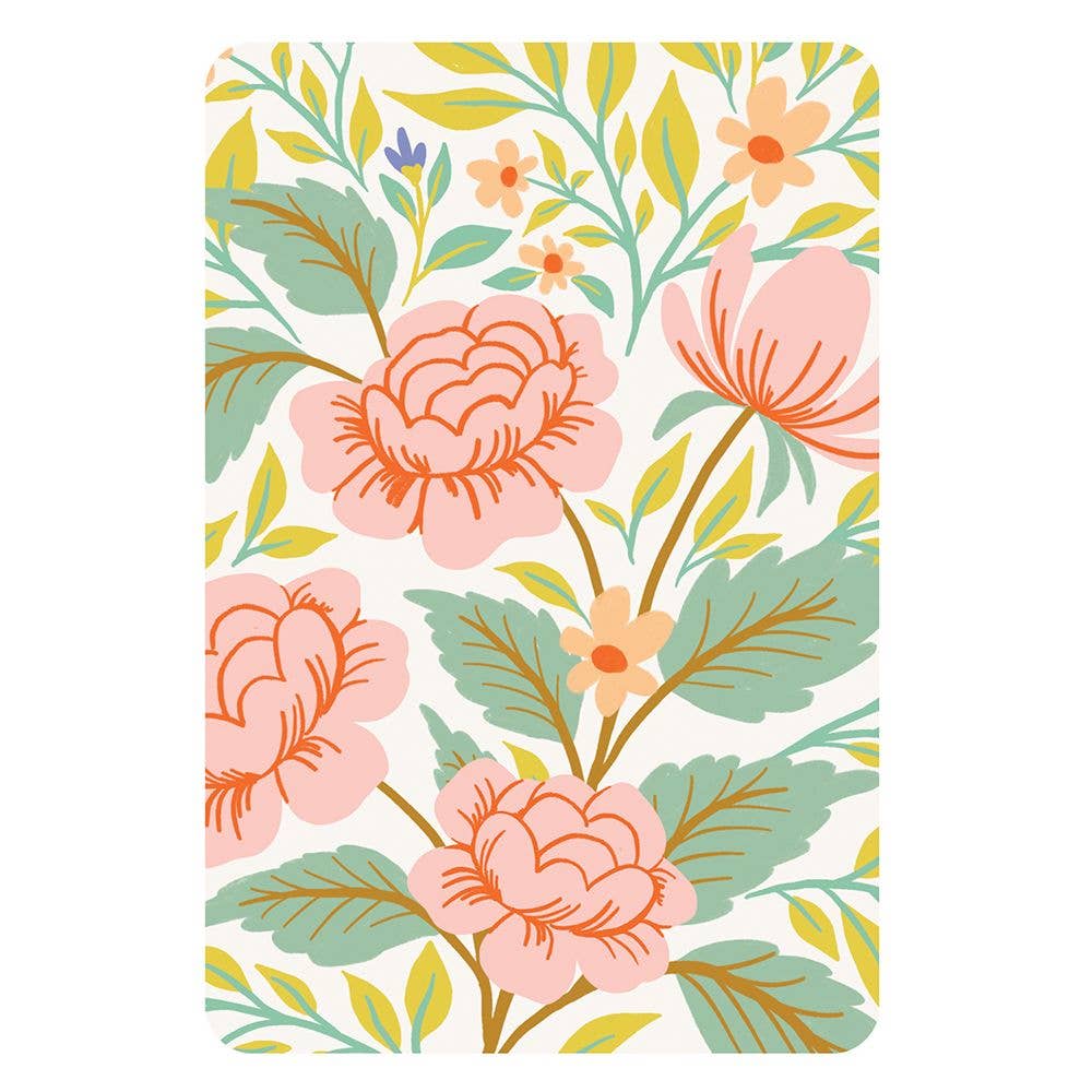 Springtime Blooms Assorted Note Card Set with Stickers