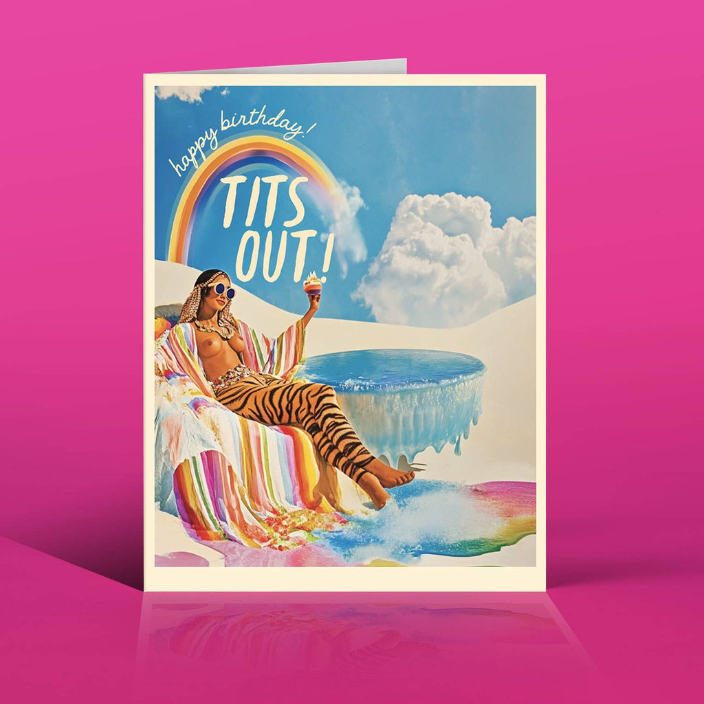 Tits Out! Birthday Card