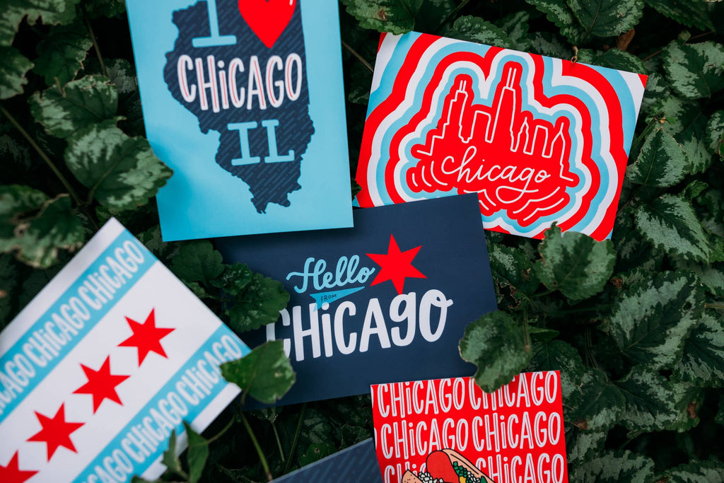 Hello from Chicago Postcard