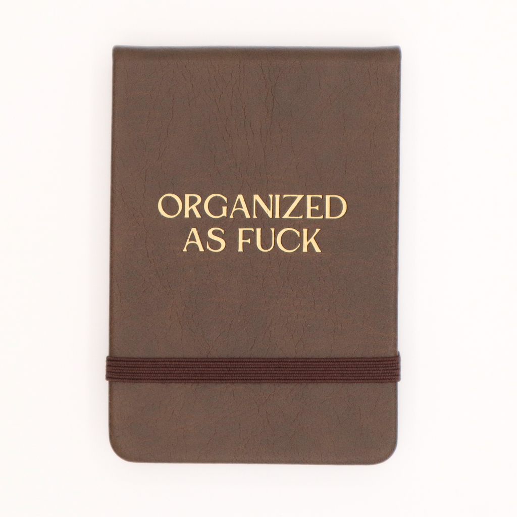 Leatherette Pocket Journal Organized As Fuck