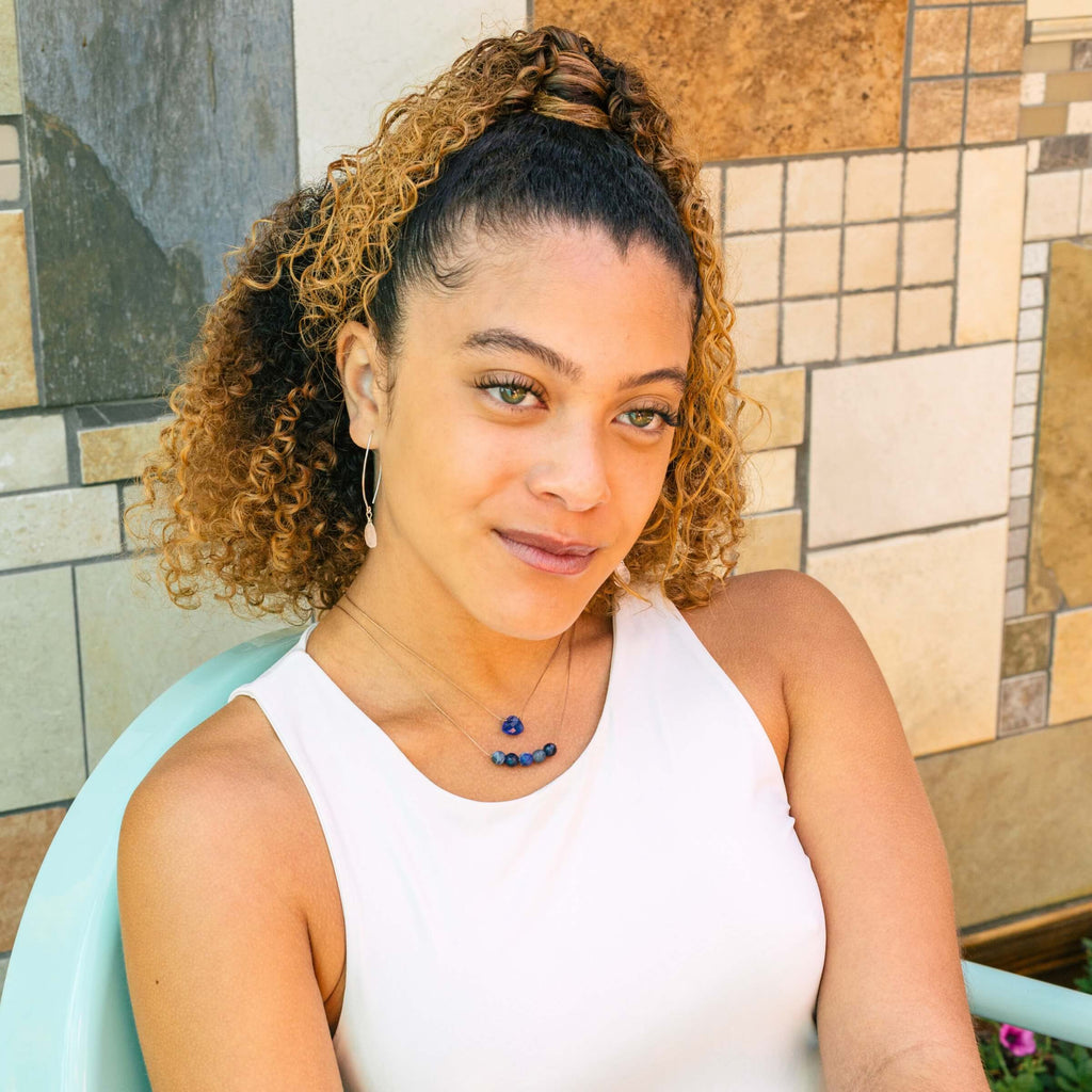 Azure Blue Crystal Soul Shine Necklace for Wish