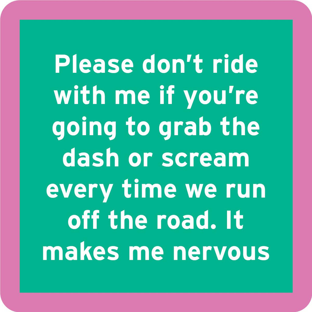 COASTER Nervous | Funny Party Gift | Home Bar Decor