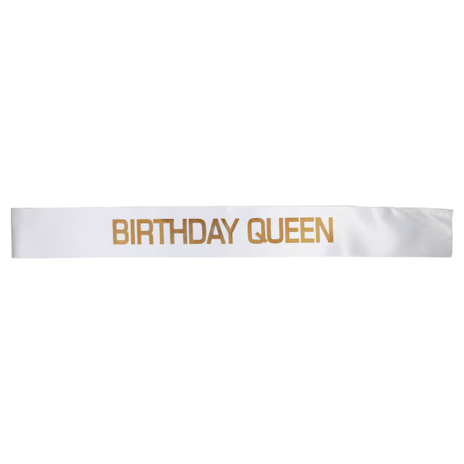 Birthday Queen Party Sash