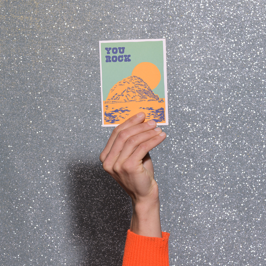 Morro Rock friendship greeting card