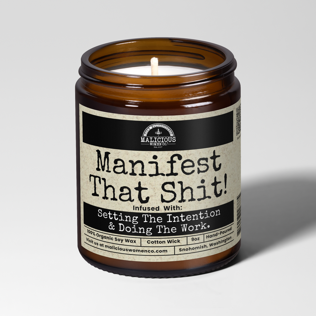 Manifest That Shit | 9oz Witch Candle | Malicious Women Co