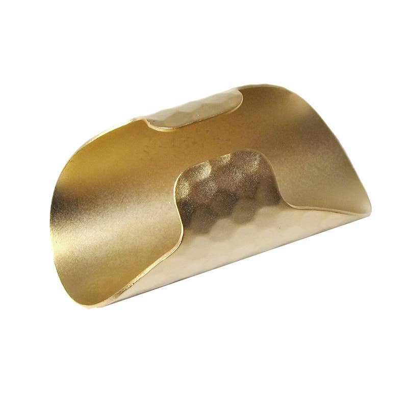 Gold Cigar Band Ring: Carded