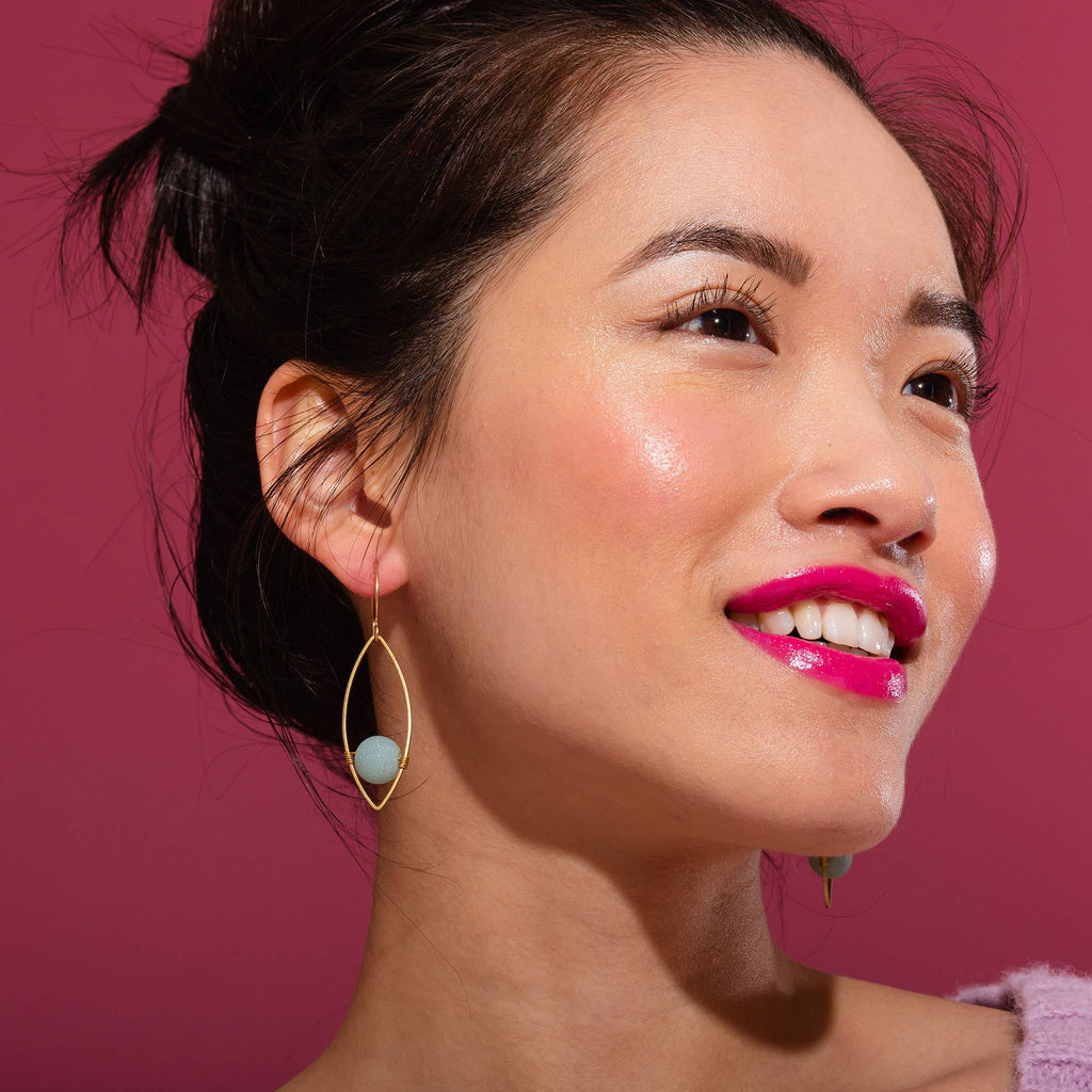 Georgia Earrings: Amethyst