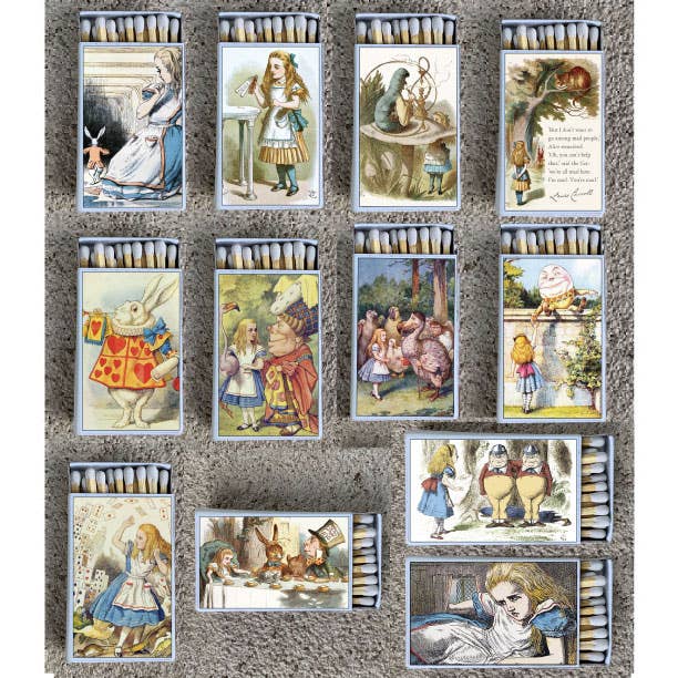 Alice in Wonderland Card Shower Matchbox • Candle Acc