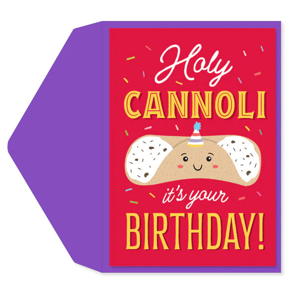 Holy Cannoli Birthday Greeting Card