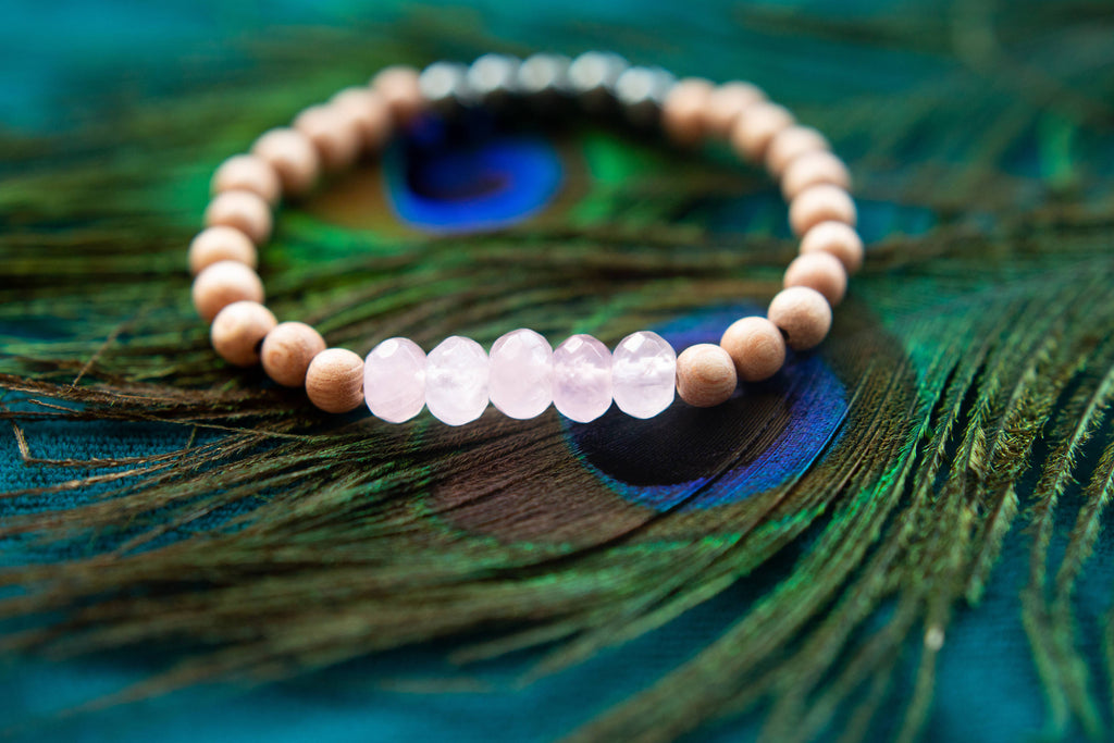 Rose Quartz Be Your Own Hero Bracelet to Be Love - BYOHRQ