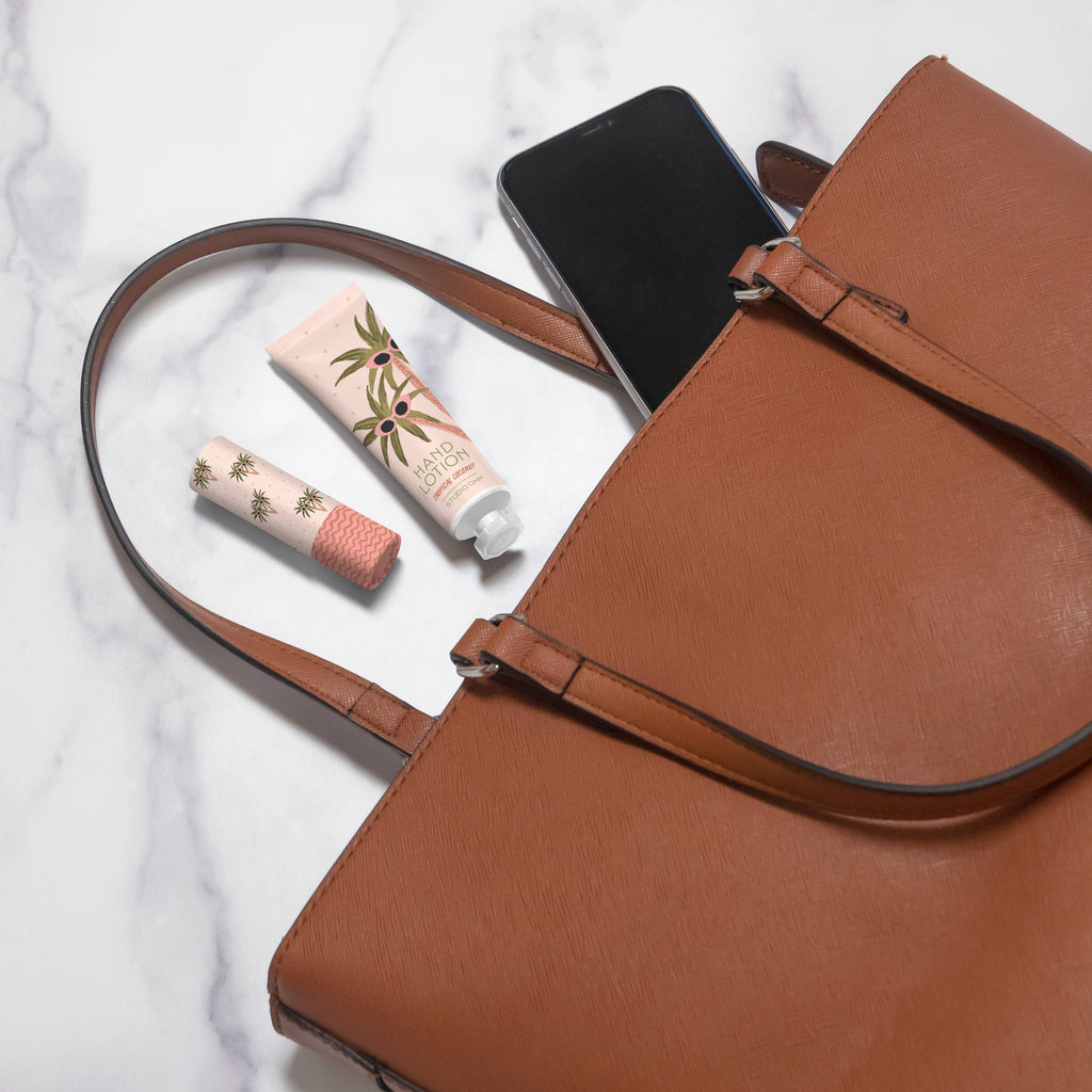 Sunny Palms Lip Balm & Hand Lotion Set