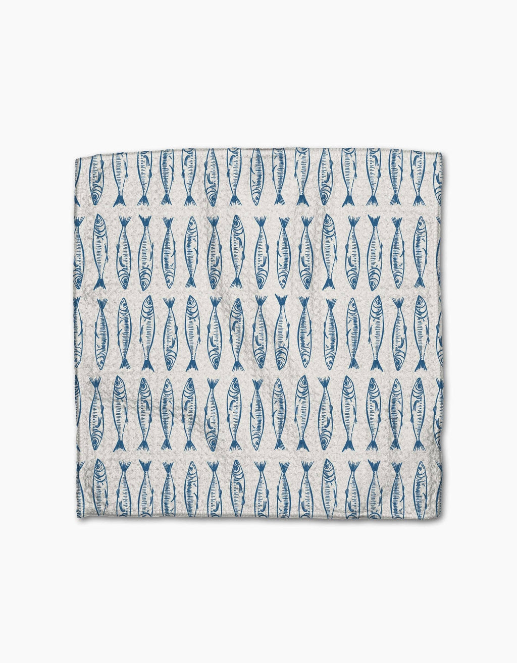 Sardine Check Blue Dishcloth Set