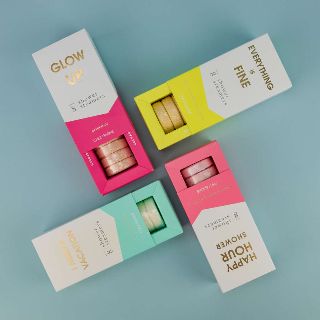 Glow Up - Aromatherapy Shower Steamers - Grapefruit - Set of 8