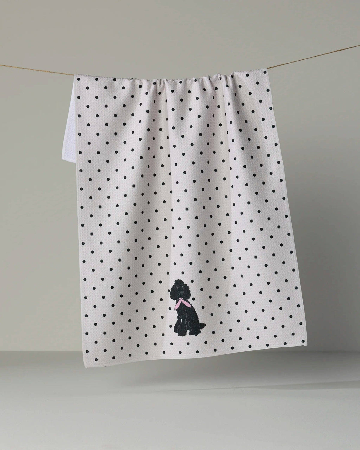 Poodle Charm Tea Towel