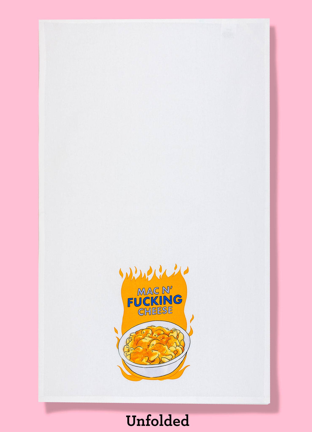 Mac N Fucking Cheese dishtowel - Thanksgiving kitchen towel