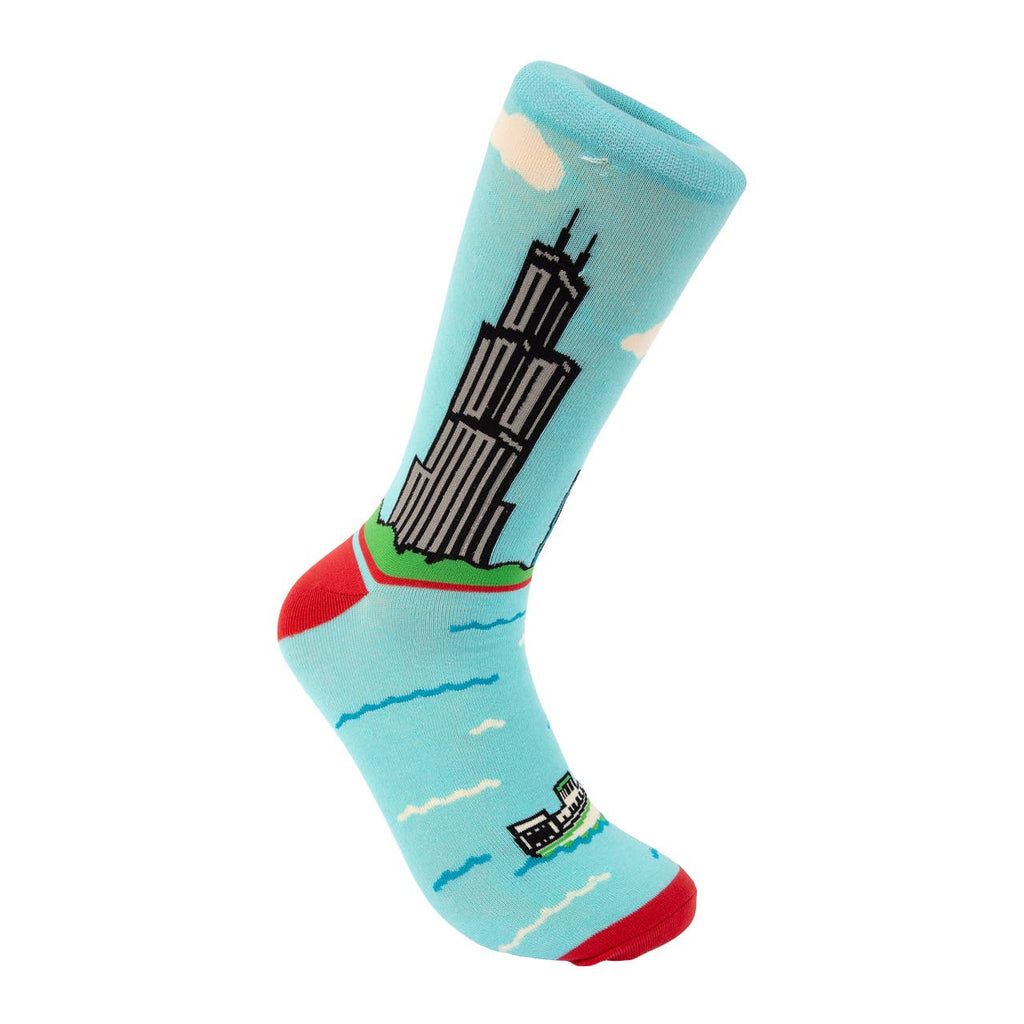 Chicago Skyline Dress Socks