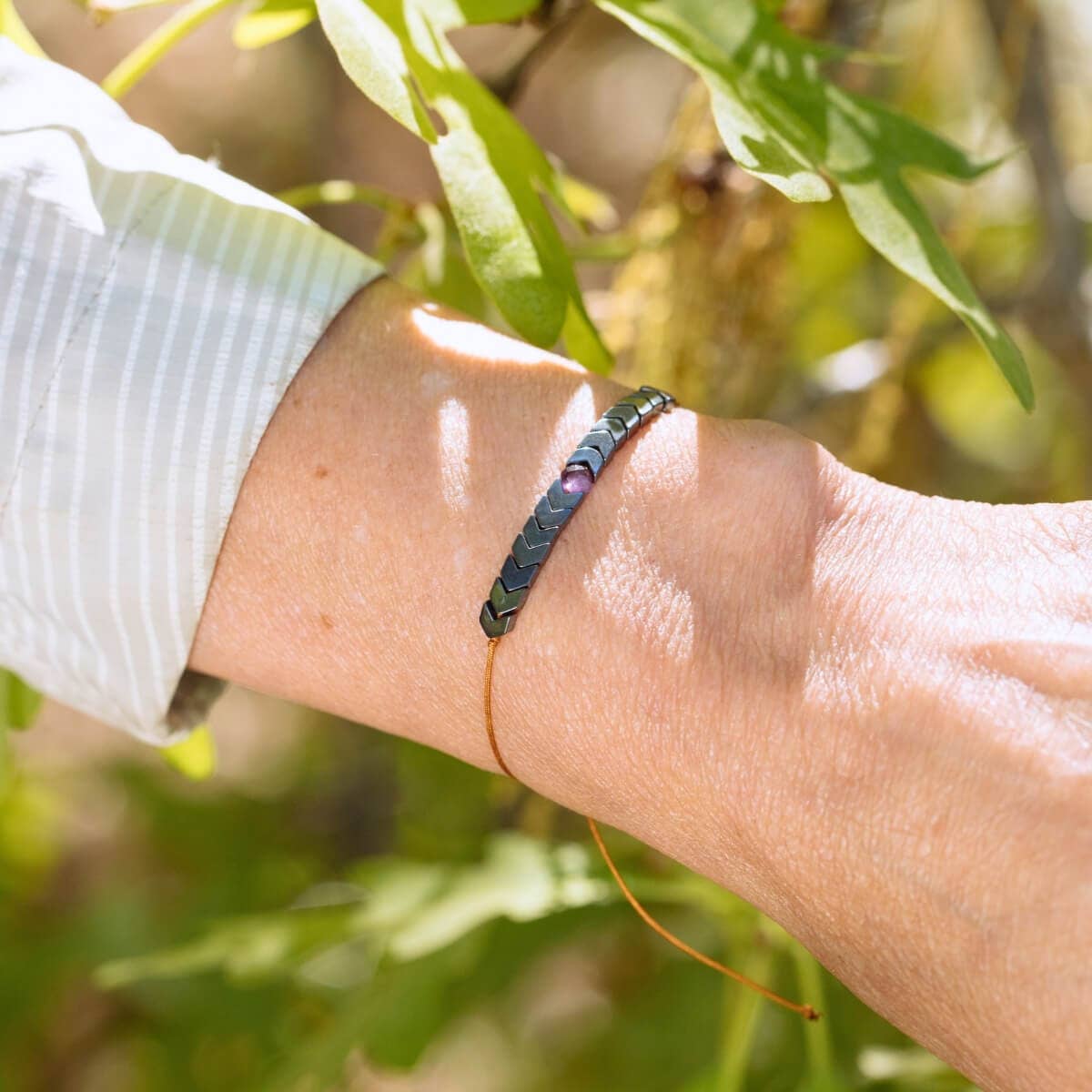 Amethyst Adventure Adjustable Bracelet for Fearless