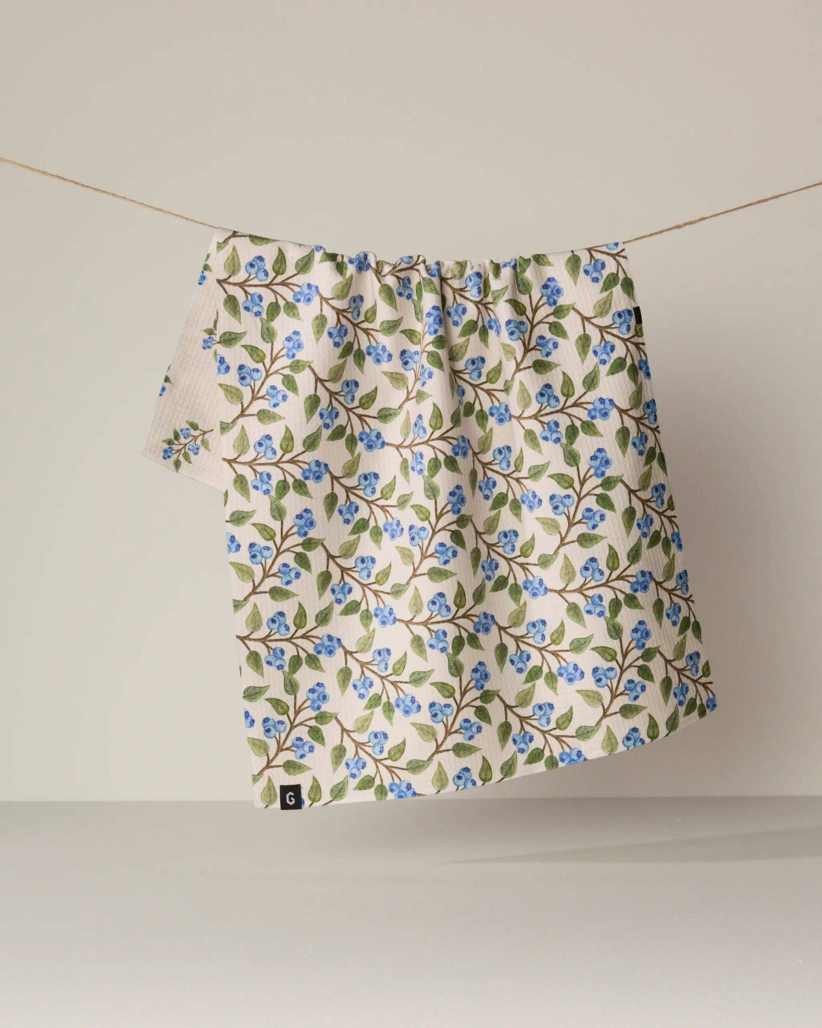 Blueberry Sprig Luxe Kitchen Towel