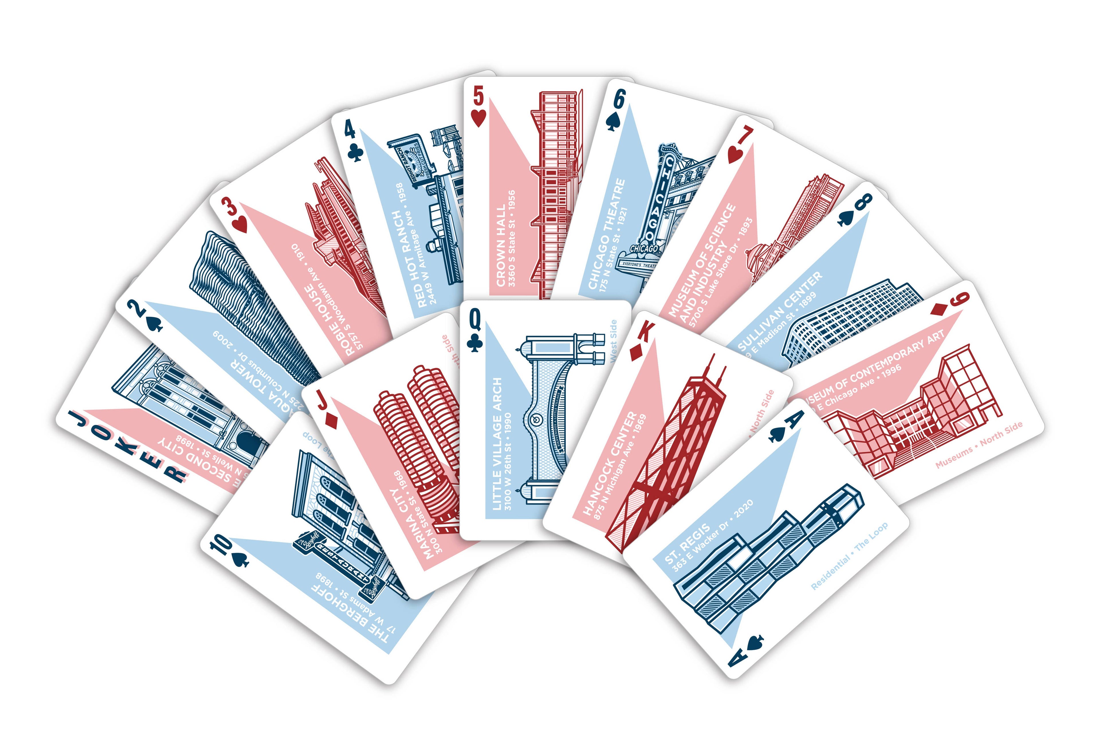 Chicago Architecture Playing Cards