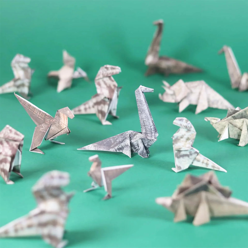 Fold Your Own Paper Dinosaurs