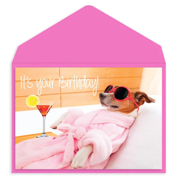 Pampered Pooch Birthday Card