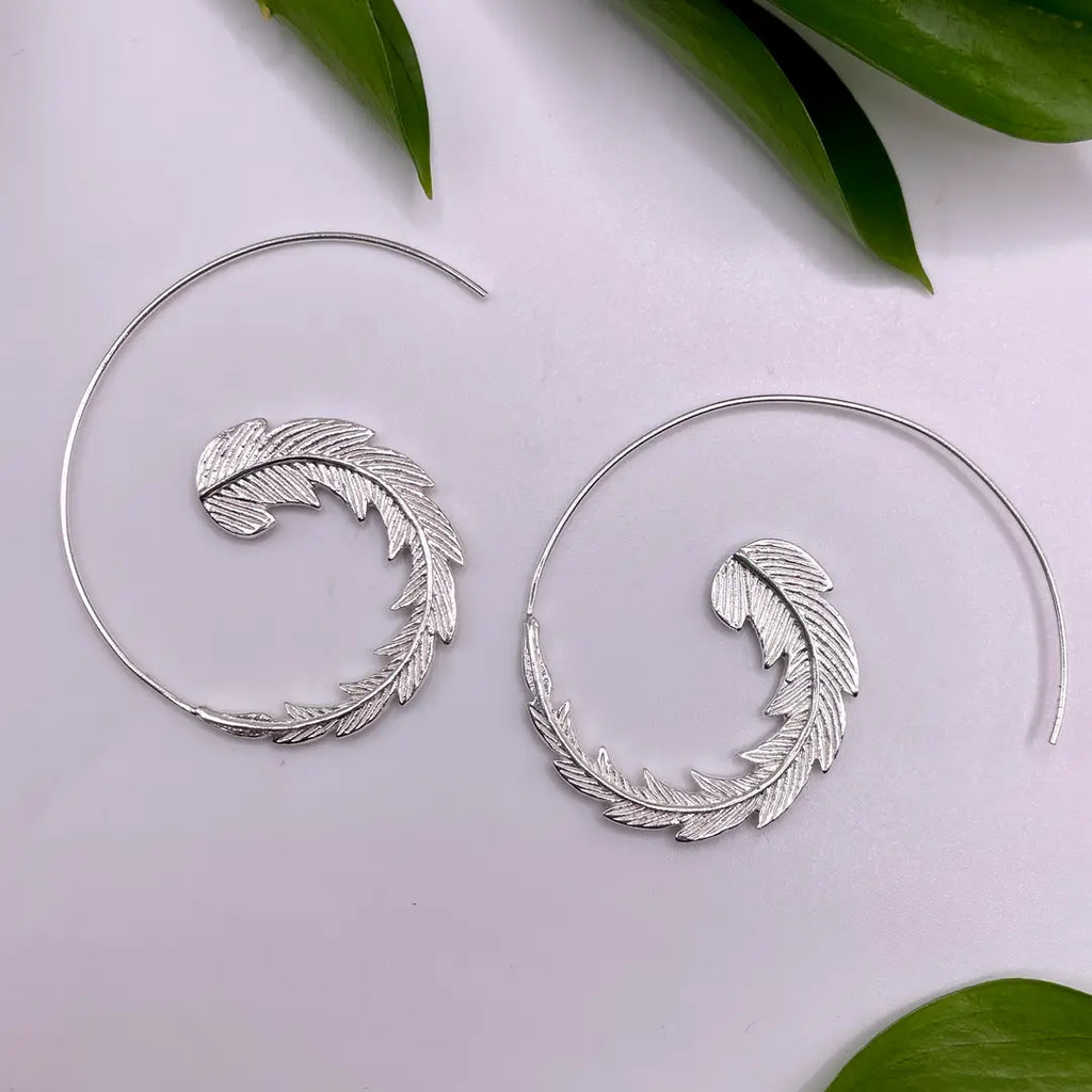 Feather Threader earrings