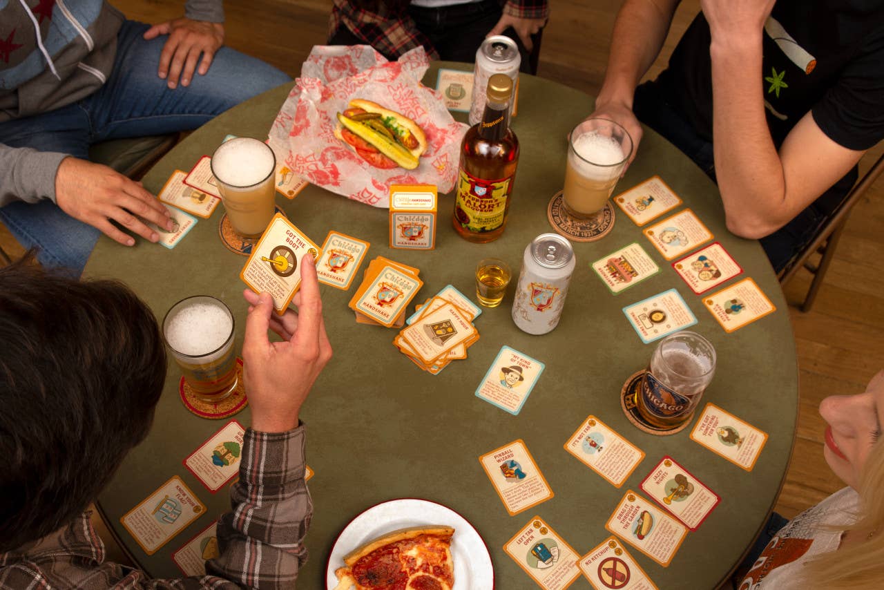 Chicago Handshake Drinking Card Game