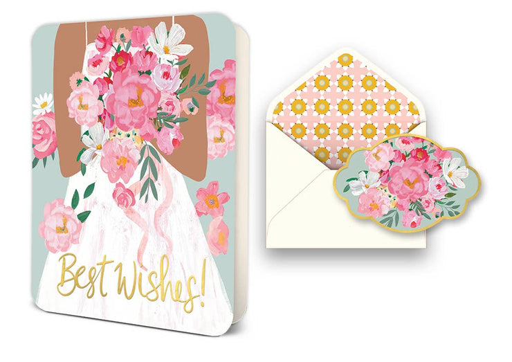 Best Wishes Bride Deluxe Greeting Card